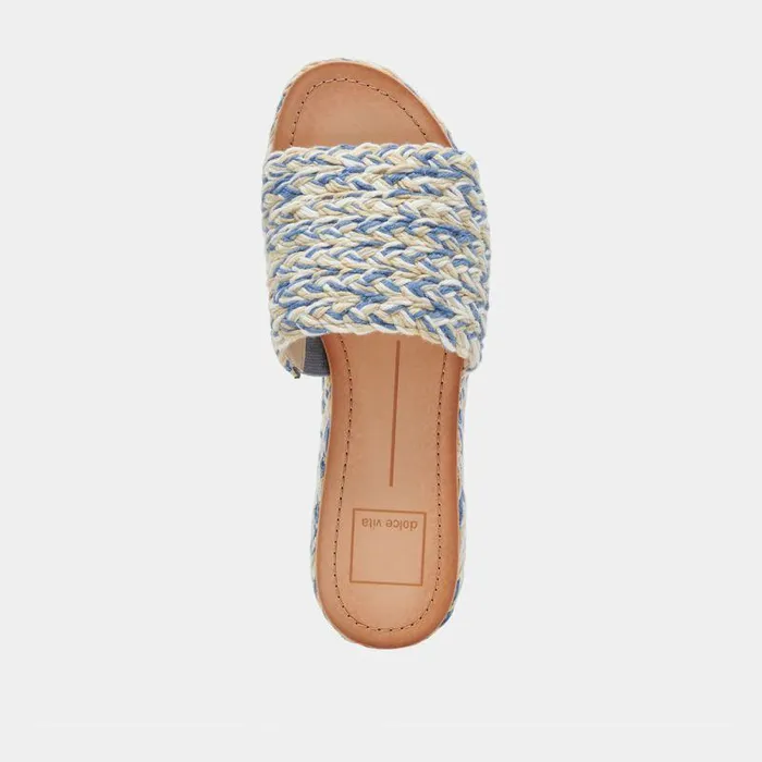 Sandals Shop Dolce Vita Pazli Sandals Blue Multi Woven Blue Multi Woven