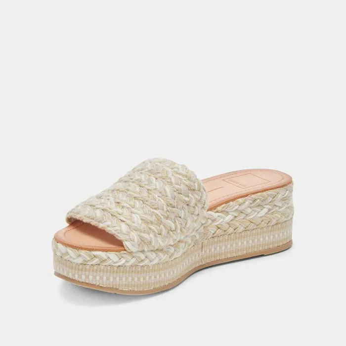 Sandals Shop Dolce Vita Pazli Sandals Ivory Multi Woven Ivory Multi Woven