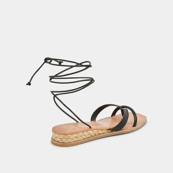 Sandals Shop Dolce Vita Prax Sandals Black Leather Black Leather