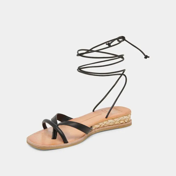 Sandals Shop Dolce Vita Prax Sandals Black Leather Black Leather