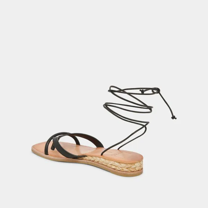 Sandals Shop Dolce Vita Prax Sandals Black Leather Black Leather