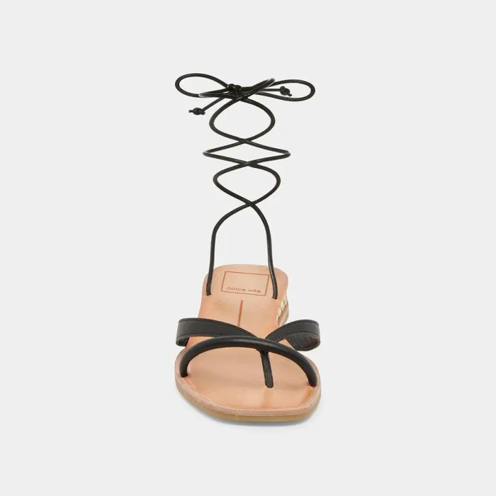 Sandals Shop Dolce Vita Prax Sandals Black Leather Black Leather
