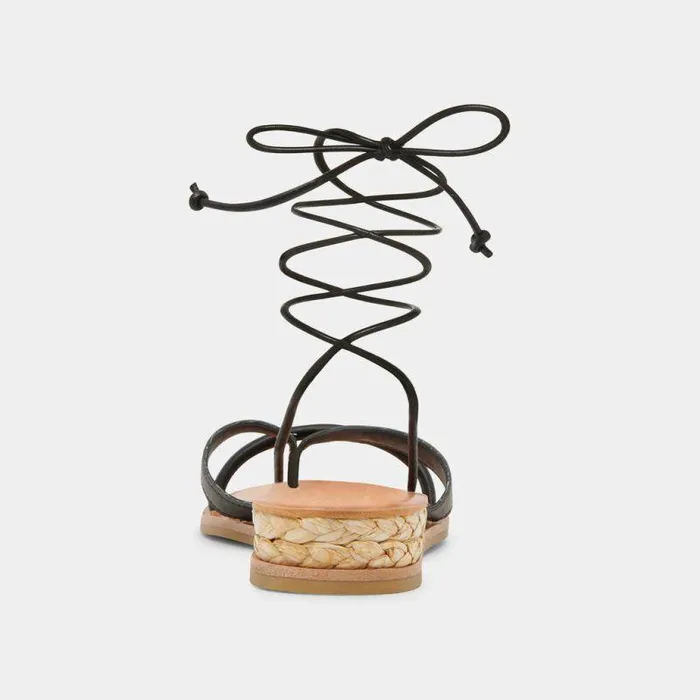 Sandals Shop Dolce Vita Prax Sandals Black Leather Black Leather