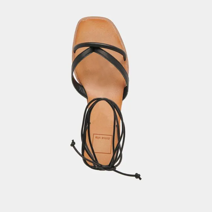 Sandals Shop Dolce Vita Prax Sandals Black Leather Black Leather