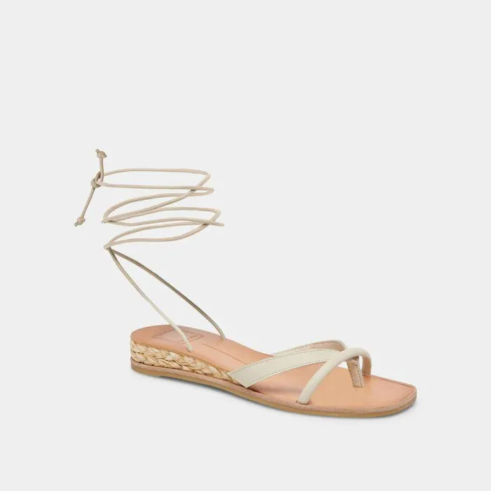 Sandals Shop Dolce Vita Prax Sandals Ivory Leather Ivory Leather
