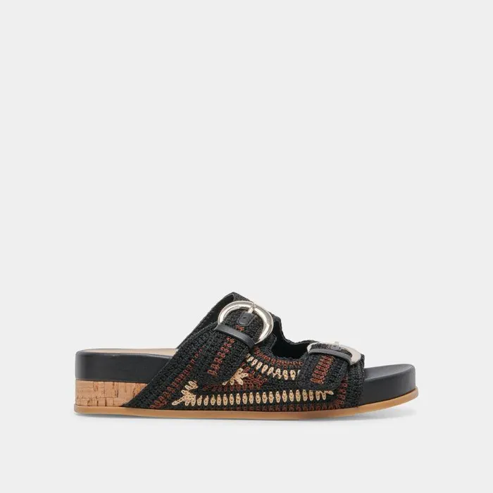 Sandals Shop Dolce Vita Ralli Sandals Black Multi Knit Black Multi Knit
