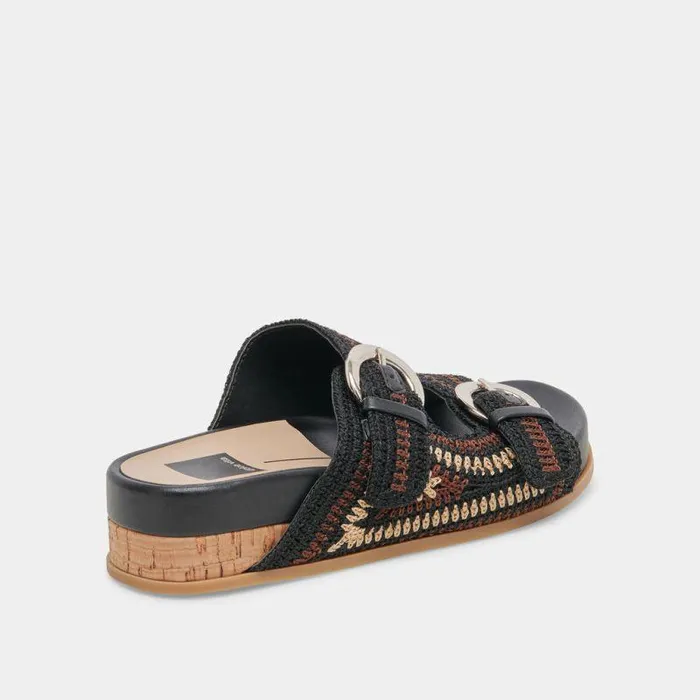 Sandals Shop Dolce Vita Ralli Sandals Black Multi Knit Black Multi Knit
