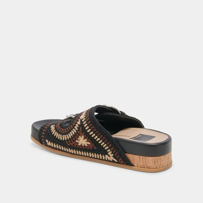 Sandals Shop Dolce Vita Ralli Sandals Black Multi Knit Black Multi Knit