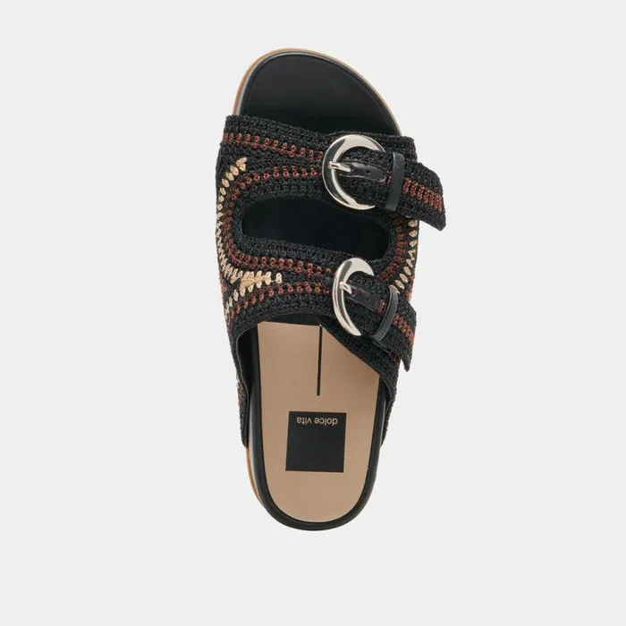 Sandals Shop Dolce Vita Ralli Sandals Black Multi Knit Black Multi Knit