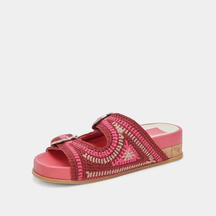 Sandals Shop Dolce Vita Ralli Sandals Pink Multi Knit Pink Multi Knit