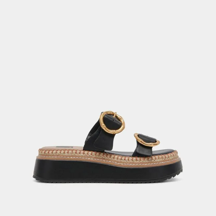 Sandals Shop Dolce Vita Rysha Sandals Black Leather Black Leather