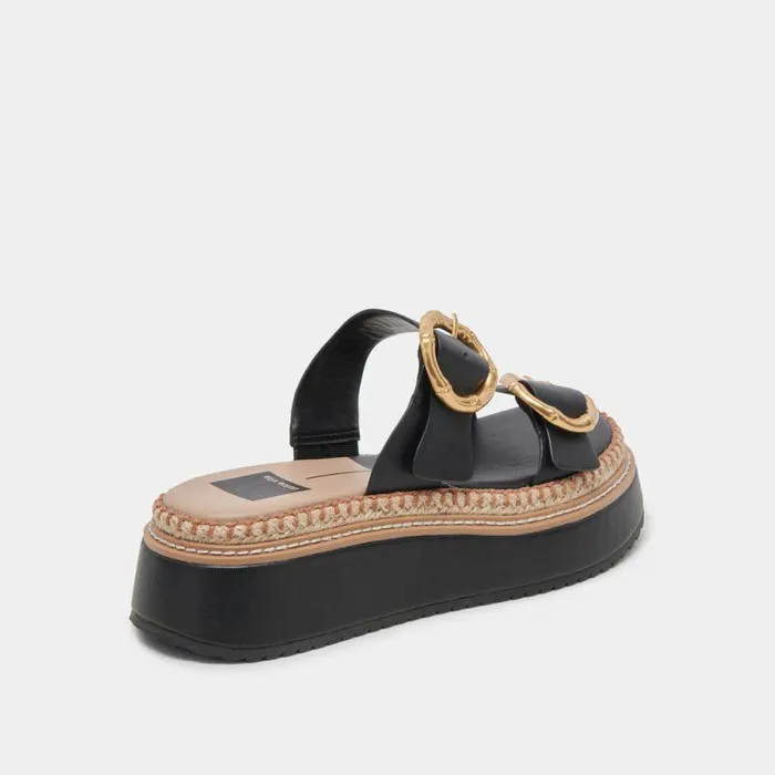 Sandals Shop Dolce Vita Rysha Sandals Black Leather Black Leather