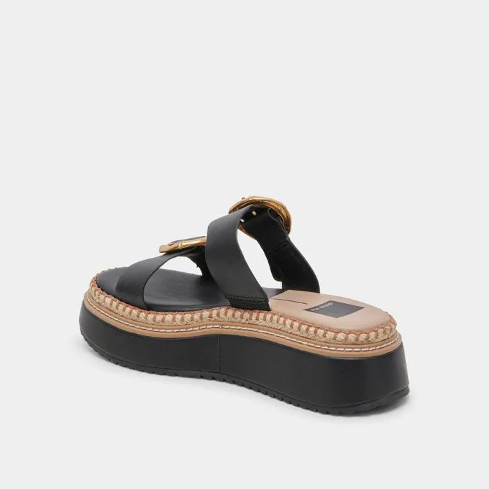 Sandals Shop Dolce Vita Rysha Sandals Black Leather Black Leather