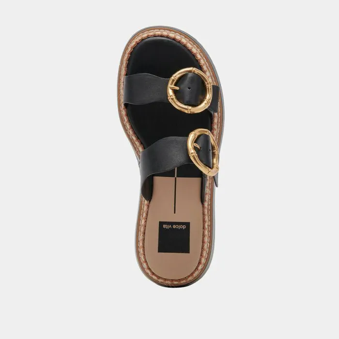 Sandals Shop Dolce Vita Rysha Sandals Black Leather Black Leather
