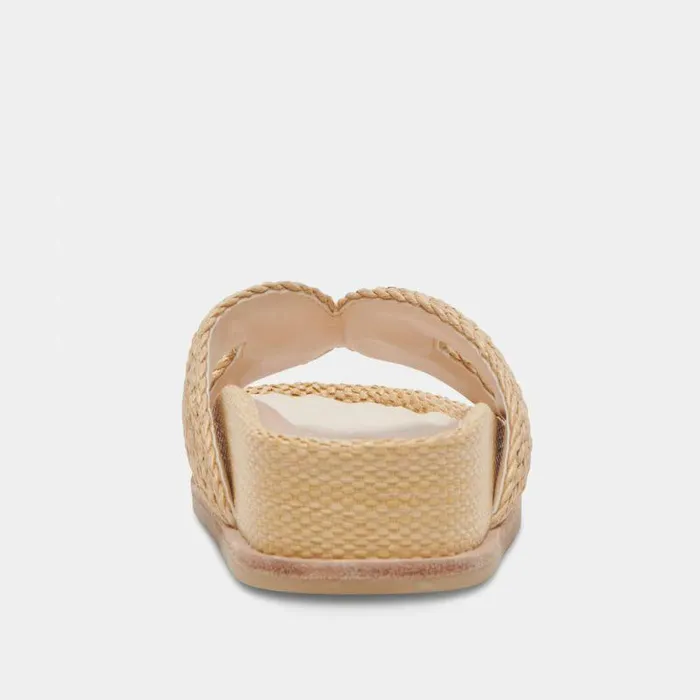 Sandals Shop Dolce Vita Selda Wide Sandals Lt Natural Raffia Lt Natural Raffia