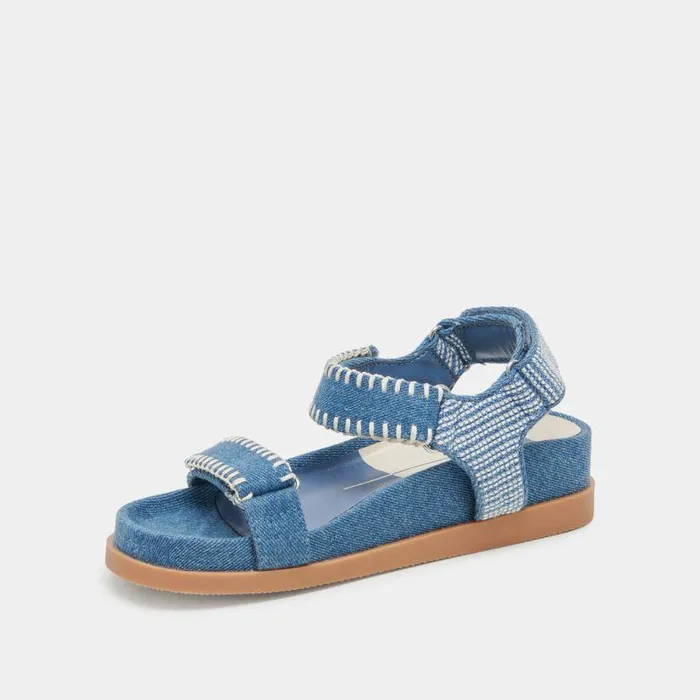 Sandals Shop Dolce Vita Senora Sandals Blue Multi Denim Blue Multi Denim