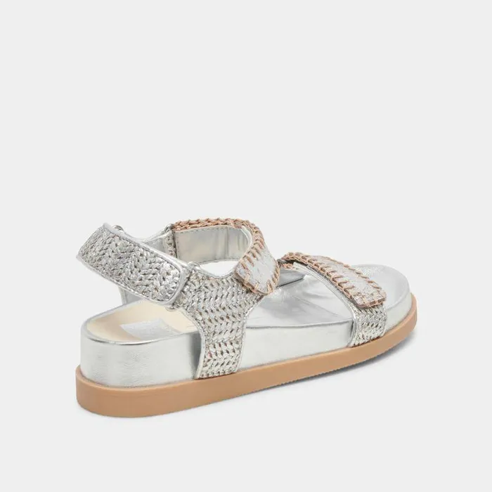 Sandals Shop Dolce Vita Senora Sandals Silver Knit Silver Knit