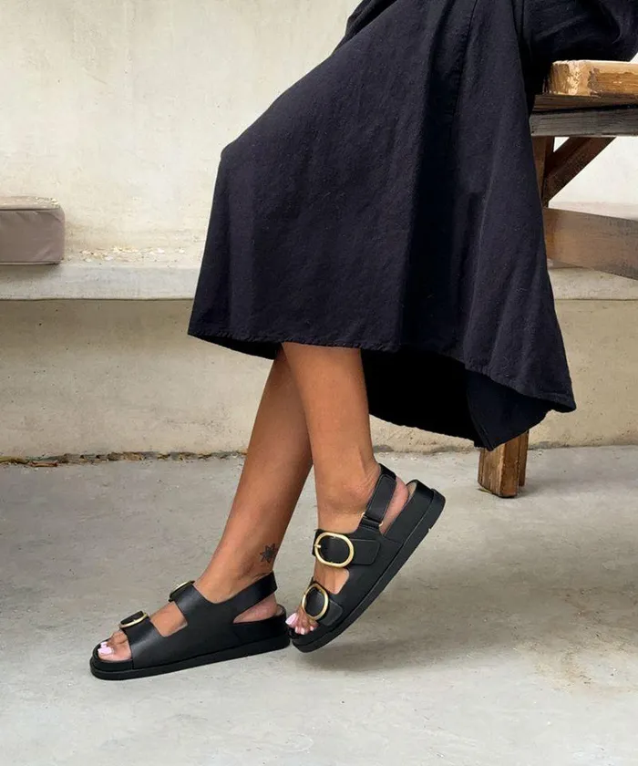 Sandals Shop Dolce Vita Starla Sandals Black Leather Black Leather