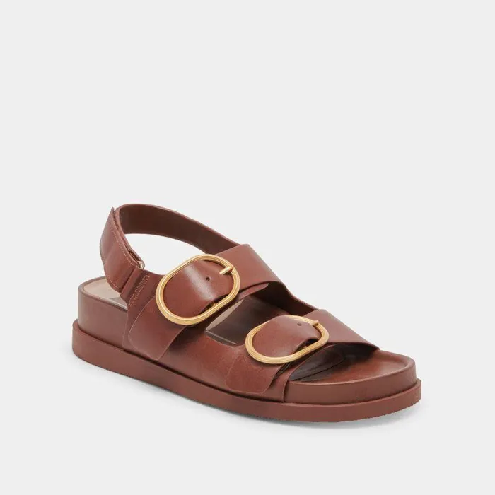 Sandals Shop Dolce Vita Starla Sandals Brown Leather Brown Leather