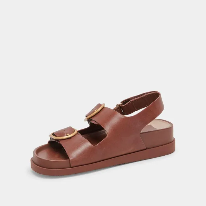 Sandals Shop Dolce Vita Starla Sandals Brown Leather Brown Leather