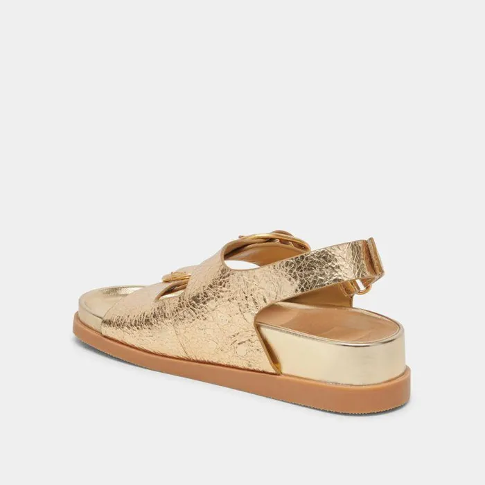 Sandals Shop Dolce Vita Starla Sandals Gold Distressed Leather Gold Leather Sandals Gold Distressed Leather