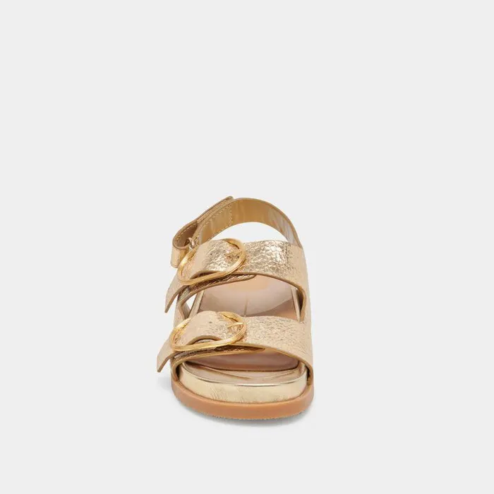 Sandals Shop Dolce Vita Starla Sandals Gold Distressed Leather Gold Leather Sandals Gold Distressed Leather