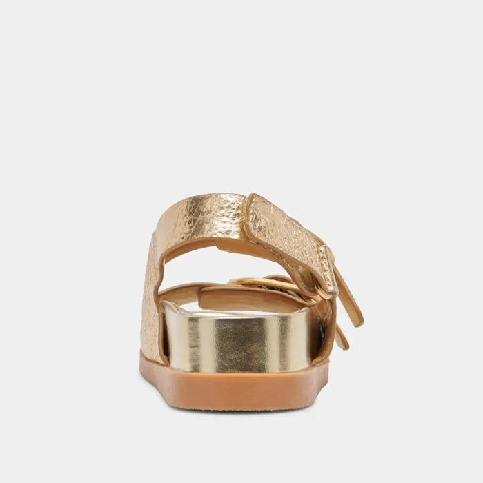 Sandals Shop Dolce Vita Starla Sandals Gold Distressed Leather Gold Leather Sandals Gold Distressed Leather