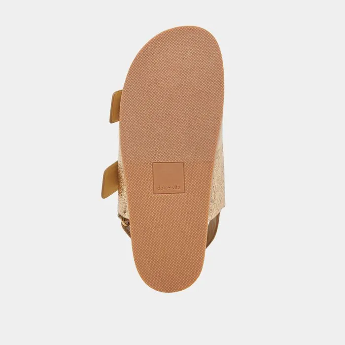 Sandals Shop Dolce Vita Starla Sandals Gold Distressed Leather Gold Leather Sandals Gold Distressed Leather