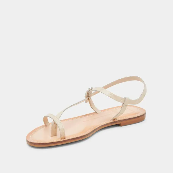 Sandals Shop Dolce Vita Wandre Sandals Bone Embossed Leather Bone Embossed Leather