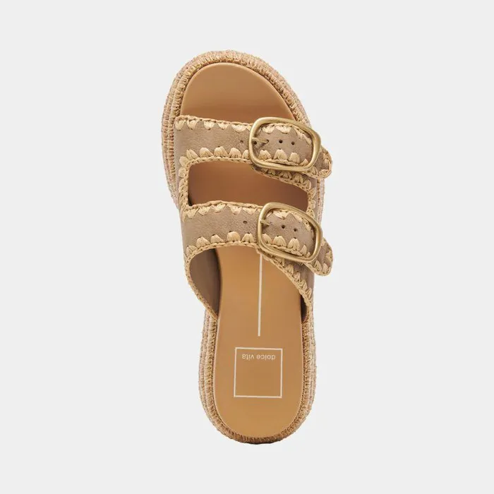 Sandals Shop Dolce Vita Wanika Sandals Almond Nubuck Almond Nubuck