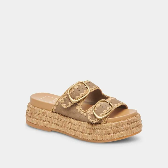 Sandals Shop Dolce Vita Wanika Sandals Almond Nubuck Almond Nubuck