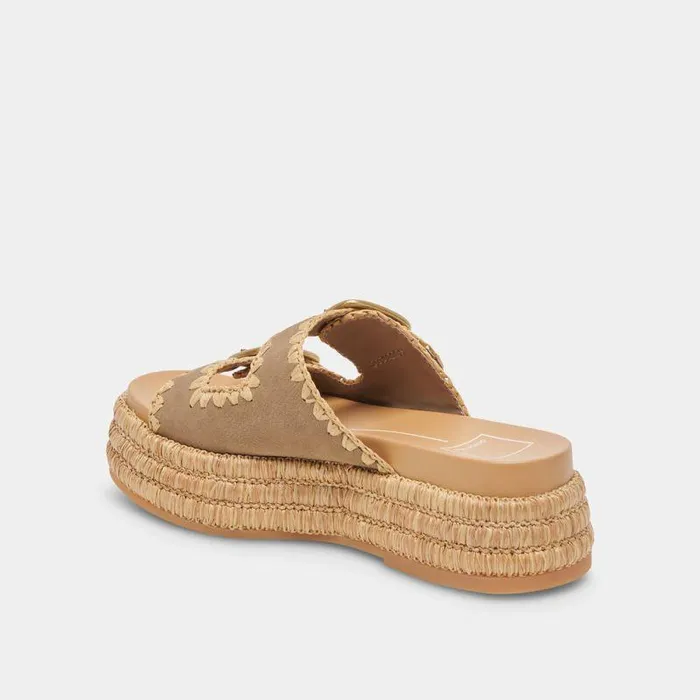 Sandals Shop Dolce Vita Wanika Sandals Almond Nubuck Almond Nubuck
