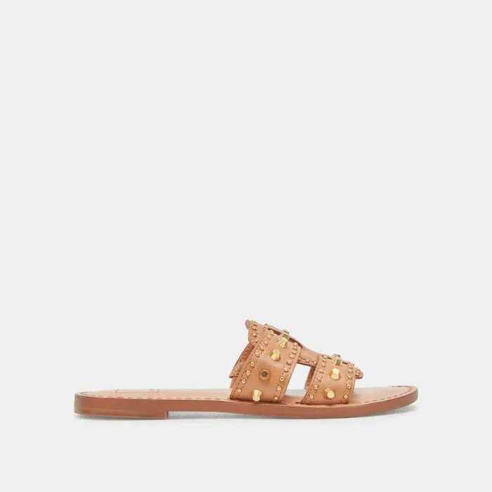 Sandals Shop Dolce Vita Wesla Stud Sandals Honey Leather Honey Leather