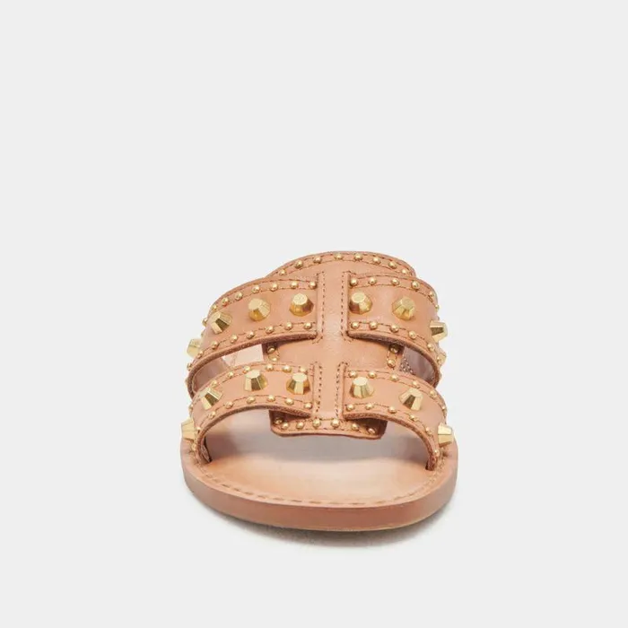 Sandals Shop Dolce Vita Wesla Stud Sandals Honey Leather Honey Leather
