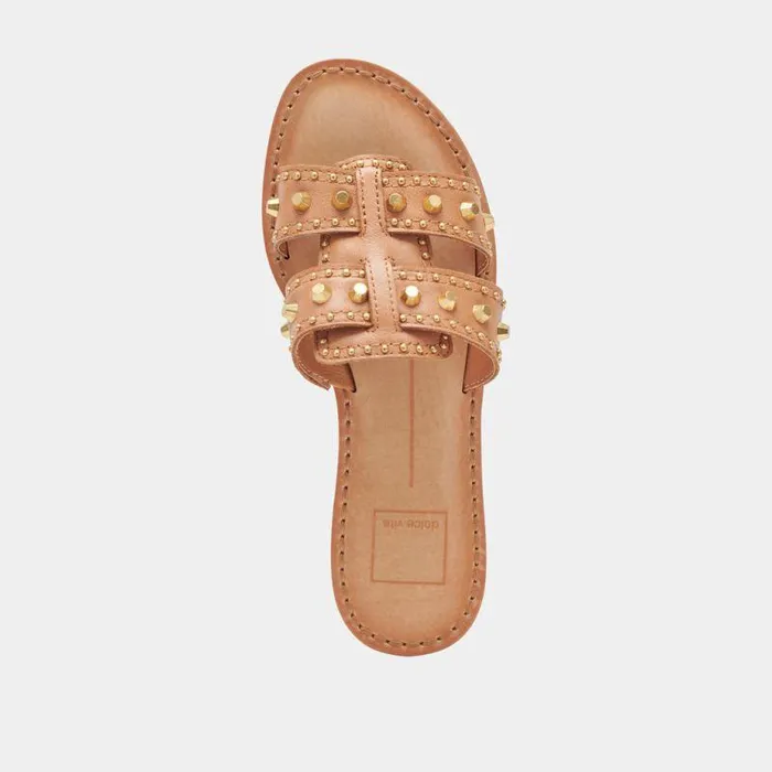 Sandals Shop Dolce Vita Wesla Stud Sandals Honey Leather Honey Leather