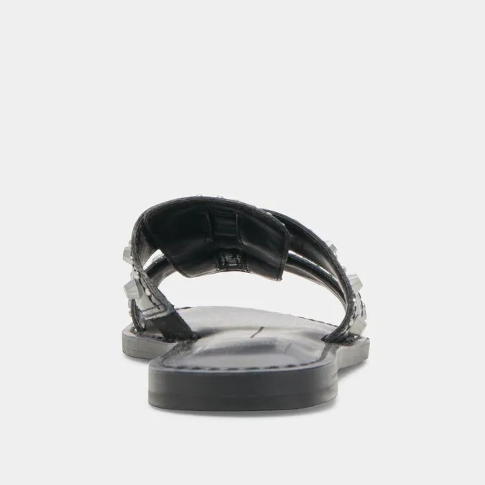 Sandals Shop Dolce Vita Wesla Stud Sandals Midnight Crinkle Patent Midnight Crinkle Patent