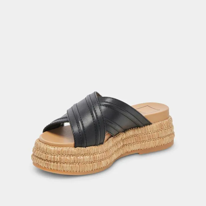 Sandals Shop Dolce Vita Weslee Sandals Black Leather Black Leather