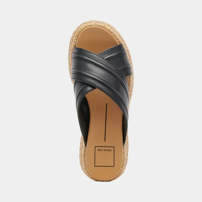 Sandals Shop Dolce Vita Weslee Sandals Black Leather Black Leather