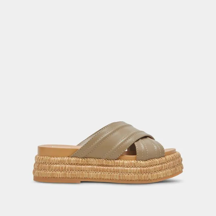 Sandals Shop Dolce Vita Weslee Sandals Olive Leather Olive Leather