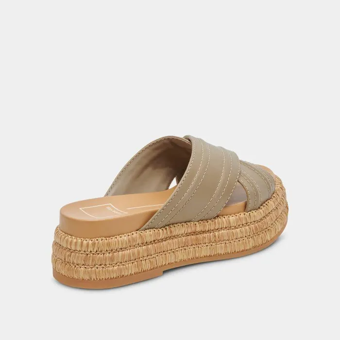 Sandals Shop Dolce Vita Weslee Sandals Olive Leather Olive Leather