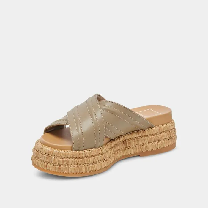 Sandals Shop Dolce Vita Weslee Sandals Olive Leather Olive Leather
