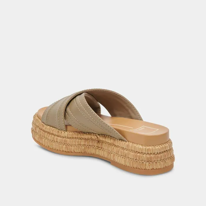 Sandals Shop Dolce Vita Weslee Sandals Olive Leather Olive Leather