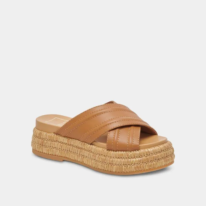 Sandals Shop Dolce Vita Weslee Sandals Tan Leather Tan Leather