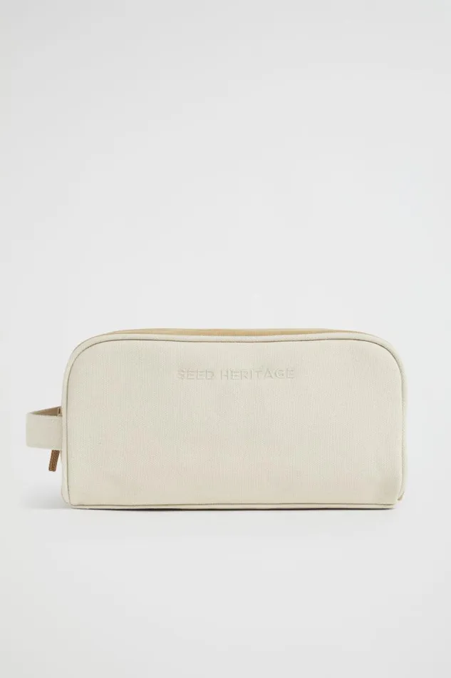 Seed Heritage Accessories Wash Bag Sand Multi 8211 Man
