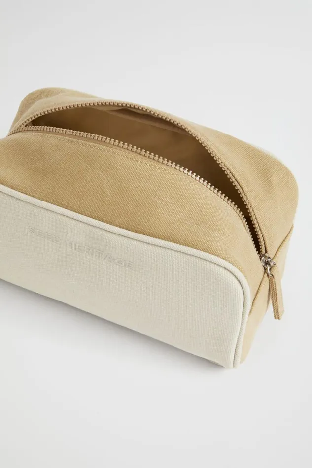 Seed Heritage Accessories Wash Bag Sand Multi 8211 Man