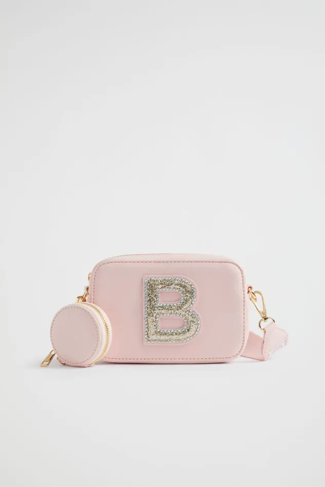 Seed Heritage Bags Glitter Initial Bag B 8211 Girl