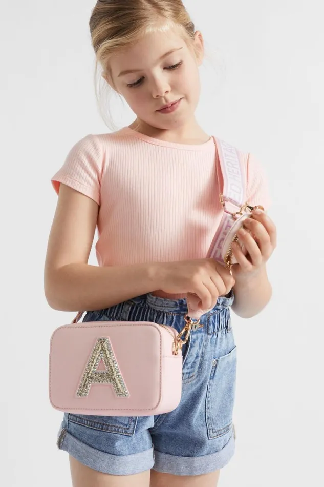 Seed Heritage Bags Glitter Initial Bag D 8211 Girl