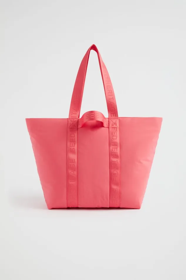 Seed Heritage Beach Bags Monochrome Logo Tote Wild Berry 8211 Woman