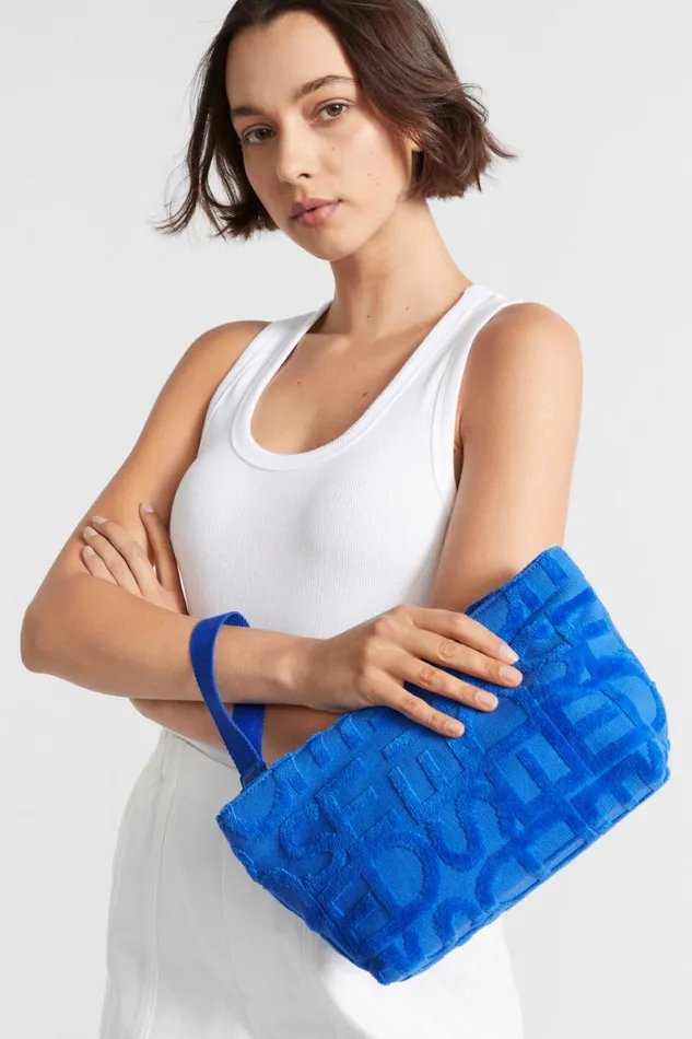Seed Heritage Beach Bags Seed Logo Pouch Deep Ocean 8211 Woman