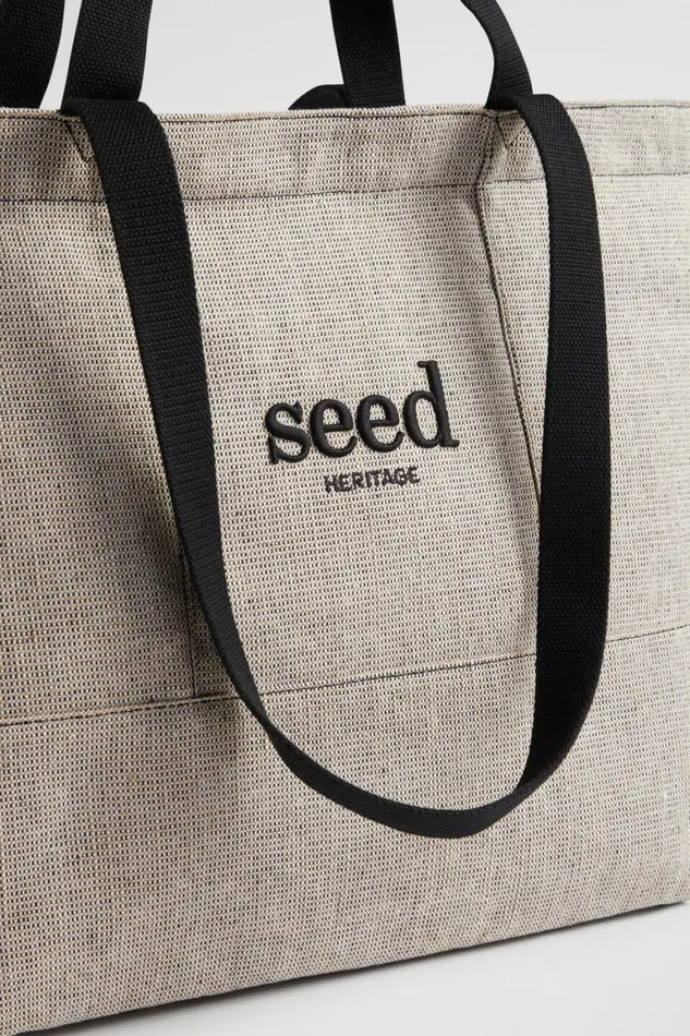 Seed Heritage Beach Bags Seed Overnight Bag Black Natural 8211 Woman